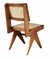 Cadeira de jantar Pierre Jeanneret com madeira e palha natural com braço. Design clássico e atemporal.