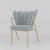 cadeira-luxo-design-pétala-aço-dourada-azul