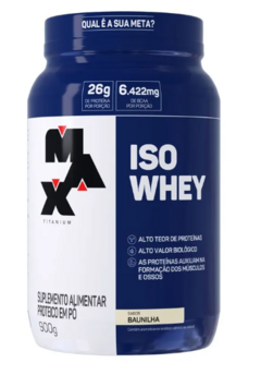 Iso Whey 900g - Max Titanium - Whey Protein Isolado