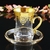 Tazas de té turcas / Otomana dorada - 12 piezas - 7559