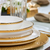 Aparelhos de Jantar Eclipse Gold 57 peças louça de porcelana para 12 pessoas - comprar online
