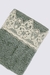 Toalha de Mãos e Rosto Origem Turca / Azra Algodão Orgânico Guipura Verde 50x90 Cm - HVL024 - buy online