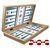 Juego de backgammon - Serie de modelos Uff Classico BC26129G55 - Sea And Cherry
