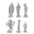 Piezas de ajedrez - Serie de figuras de la familia real británica A02OT107
