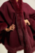 Capa Feminina Com Detalhes de Pele Alexis Mistura de Caxemira - SEASLCAPA9006 - comprar online