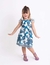 vestido infantil azul