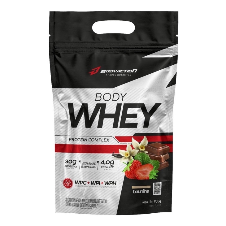 Body Whey Protein 900g BodyAction 30g de proteína por dose