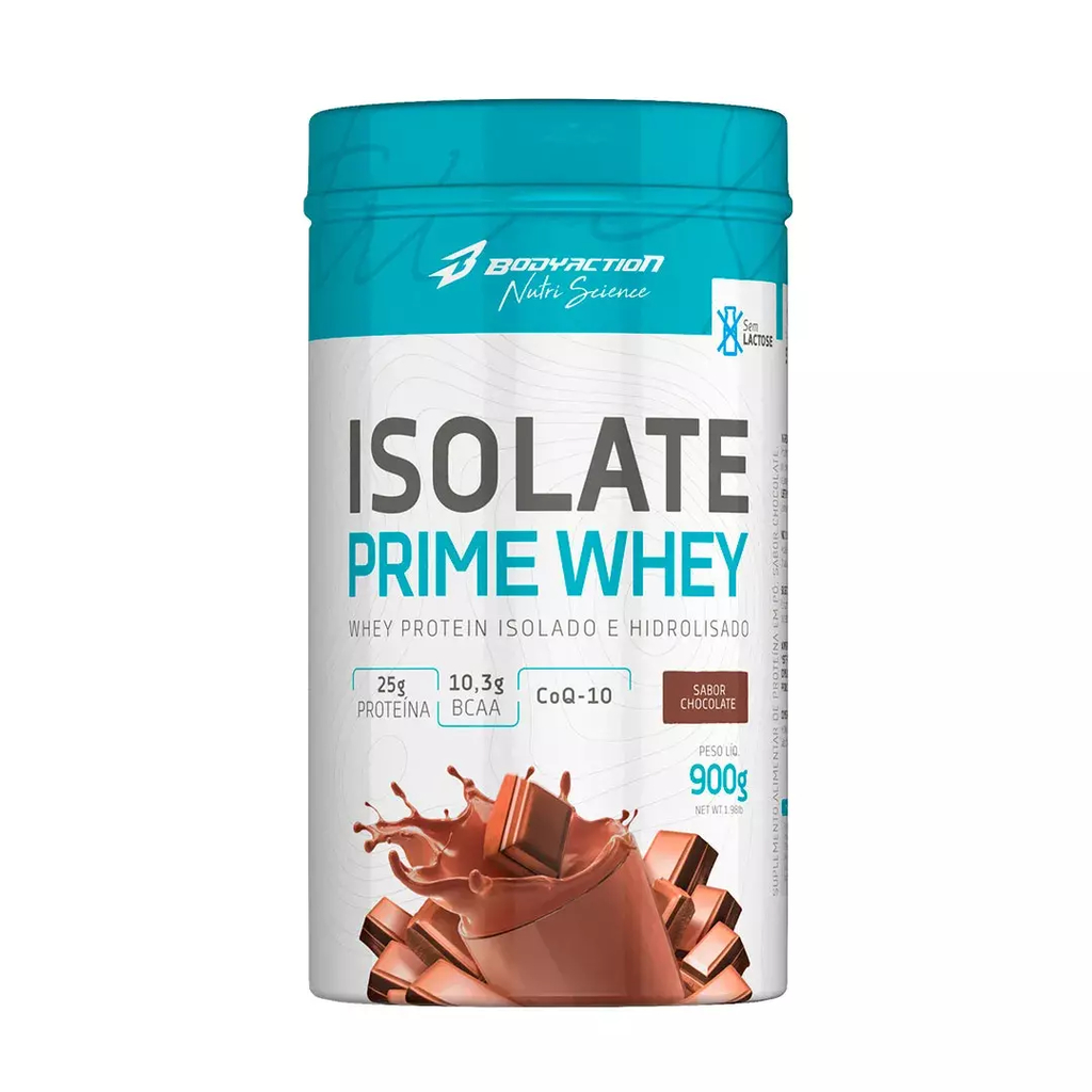 Isolate Prime Whey Protein Isolado e Hidrolisado Sem Lactose 900g Body  Action