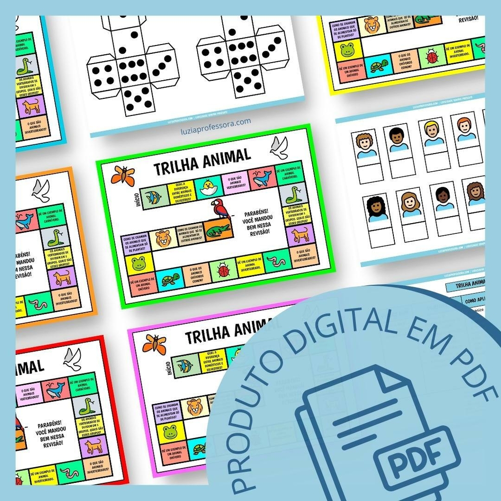 Jogo de Tabuleiro: Trilha do sistema nervoso - Lojinha de Atividades