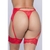 Conjunto Lingerie Cinta Liga Com Calcinha Fio Dental Sexy Bijuteria Sex Shop REF 810 - comprar online