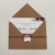 Convite de Casamento - Envelope Kraft com Fechamento em Fio Encerado na internet