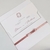 Convite de Casamento - Envelope Opalina com Fechamento em Fita de Cetim