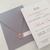 Convite de Casamento - Envelope Colorido com Fechamento em Lacre de Cera