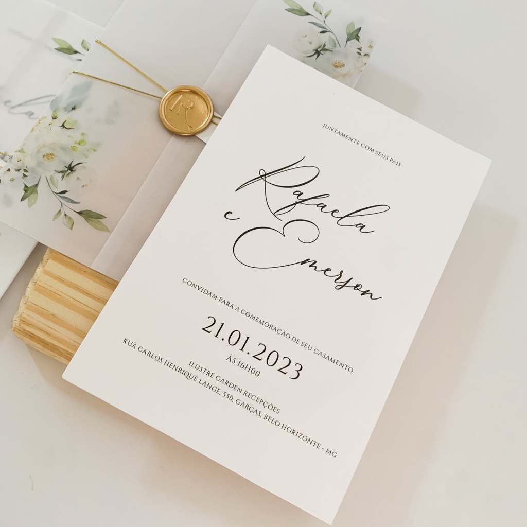 Convite padrinhos de casamento - Edite grátis com nosso editor online