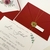 Convite de Casamento - Envelope Forrado - Fechamento em Lacre de Cera Aplicado com Fio Encerado