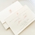 Convite de Casamento - Envelope Branco com Relevo Americano - Fechamento em Lacre de Cera - loja online
