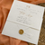 Imagem do Convite de Casamento Opalina - Fechamento com Lacre de Cera Personalizado
