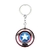 Chaveiro de Metal Capitao America Escudo Marvel Vingadores