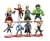 Miniatura Colecionavel Marvel Avengers Thor Hulk Viuva Negra Nick Fury Homem de Ferro