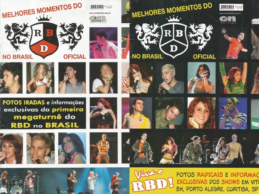 Coleção Revistas Diversas RBD (PDF) na internet