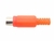 Plug rca femea plastico vermelho 062-5260 Pix