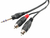 Cabo P10 stereo para 2 RCA 1m AC6 Santo Angelo