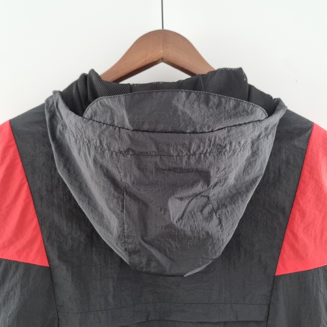 Corta vento nike vermelho e preto sales