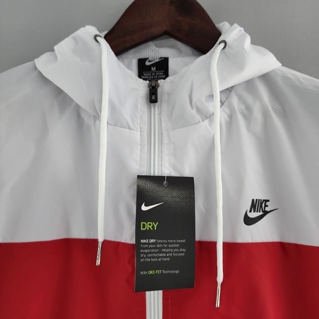 Corta Vento Nike - Vermelho e Branco