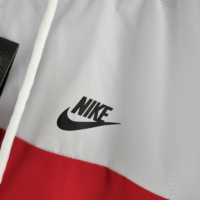 Corta Vento Nike - Vermelho e Branco