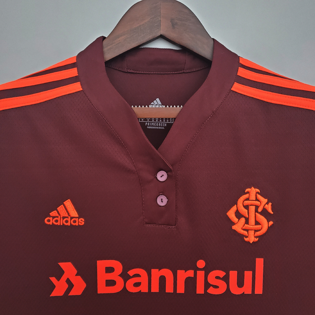 Camisa Internacional III 21/22 Vinho - Feminina Baby Look - Adidas