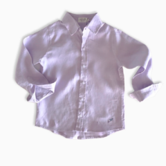 CAMISA LINHO INFANTIL LAVANDA