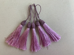 Pacote com 5 unidades de tassel, franja com tulipa, 9 centímetos na internet