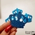 Aplique em EVA com Glitter - Coroa Azul - 10 unidades - comprar online