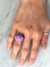 anillo chunky violeta