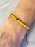 pulsera charlize regulable amarilla - comprar online
