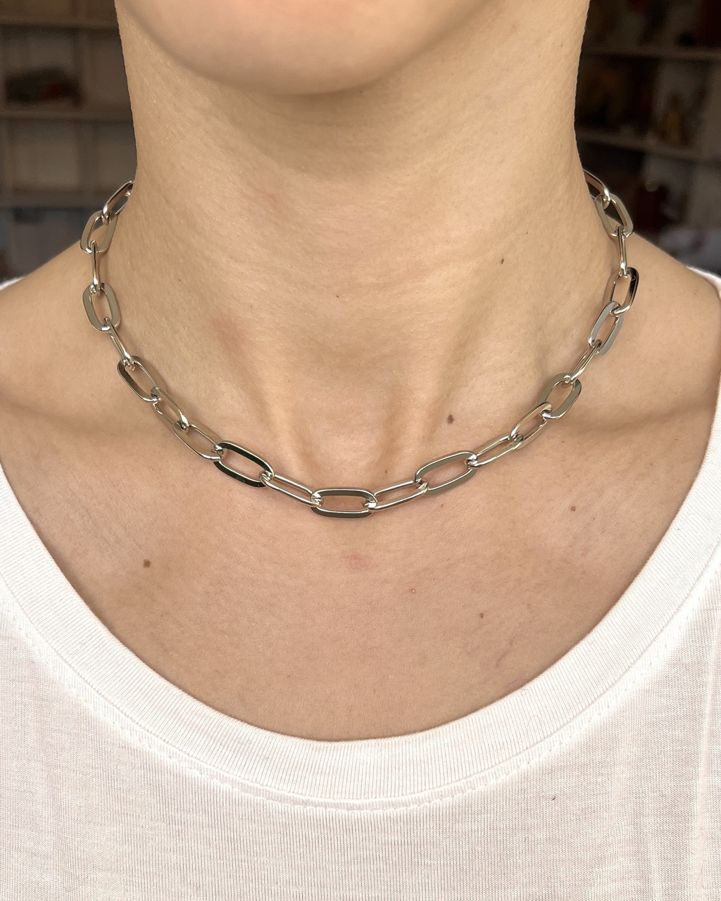 Chain collar necklace cheap