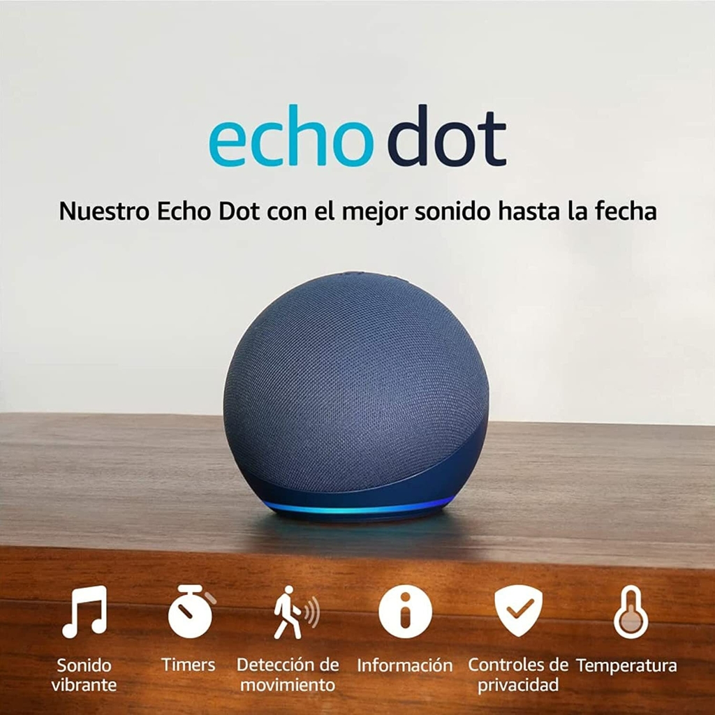 Parlante  Alexa Echo Dot 5ta Generación Smart Hub Azul