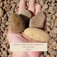 Piedra canto rodado de rio tradicional bolsa 25 kg - El Viverito