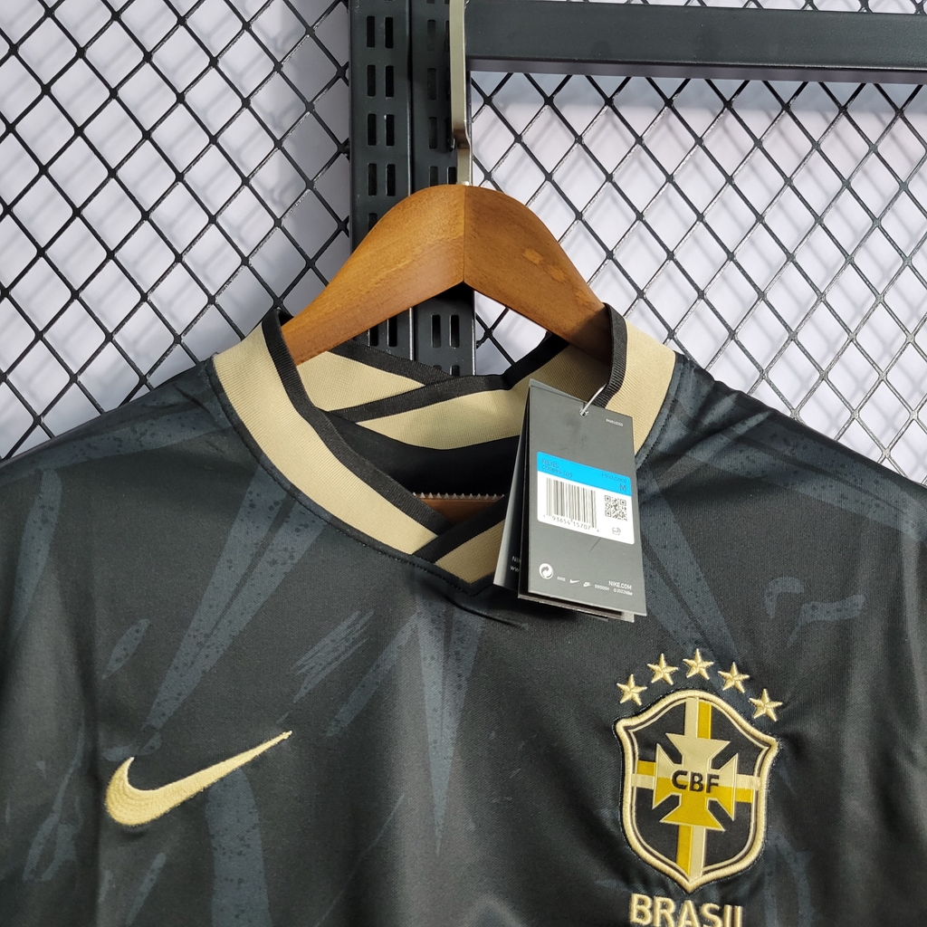 CAMISA BRASIL PRETA 2022 MASCULINA