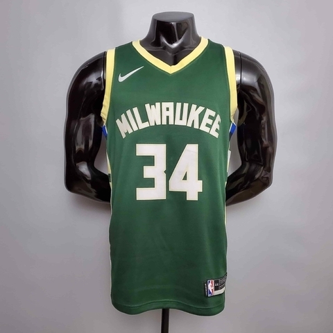 Camiseta Regata Milwaukee Bucks Verde Nike Masculina