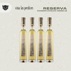 VIÑA LAS PERDICES RESERVA VIOGNIER COSECHA TARDÍA - CAJA X 4 BOTELLAS DE 500 CC - comprar online