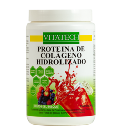 Proteína de colágeno hidrolizado, frutos del bosque, Vitatech