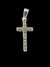 pingente cruz cravejado - prata 925