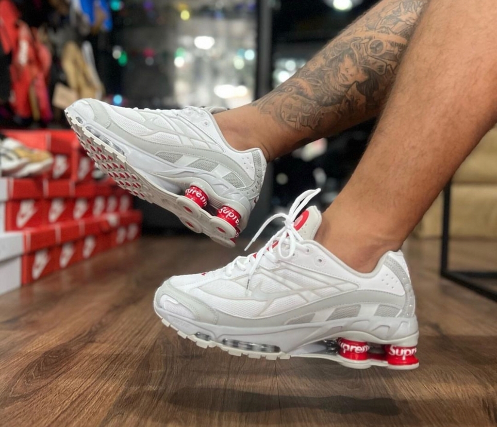 Supreme x Nike Shox Ride 2 White - MK Store BR