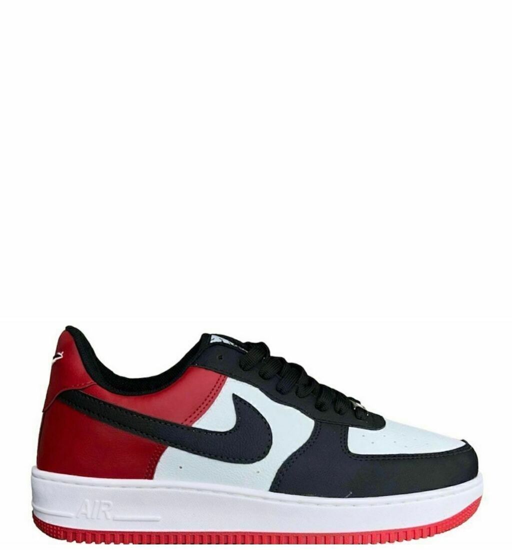 Air force preto e vermelho hotsell