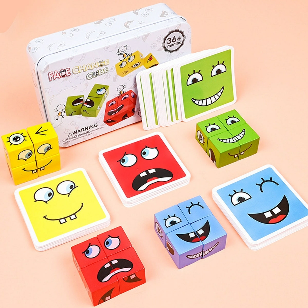 Jogo Expressões Faciais Cards e Cubos