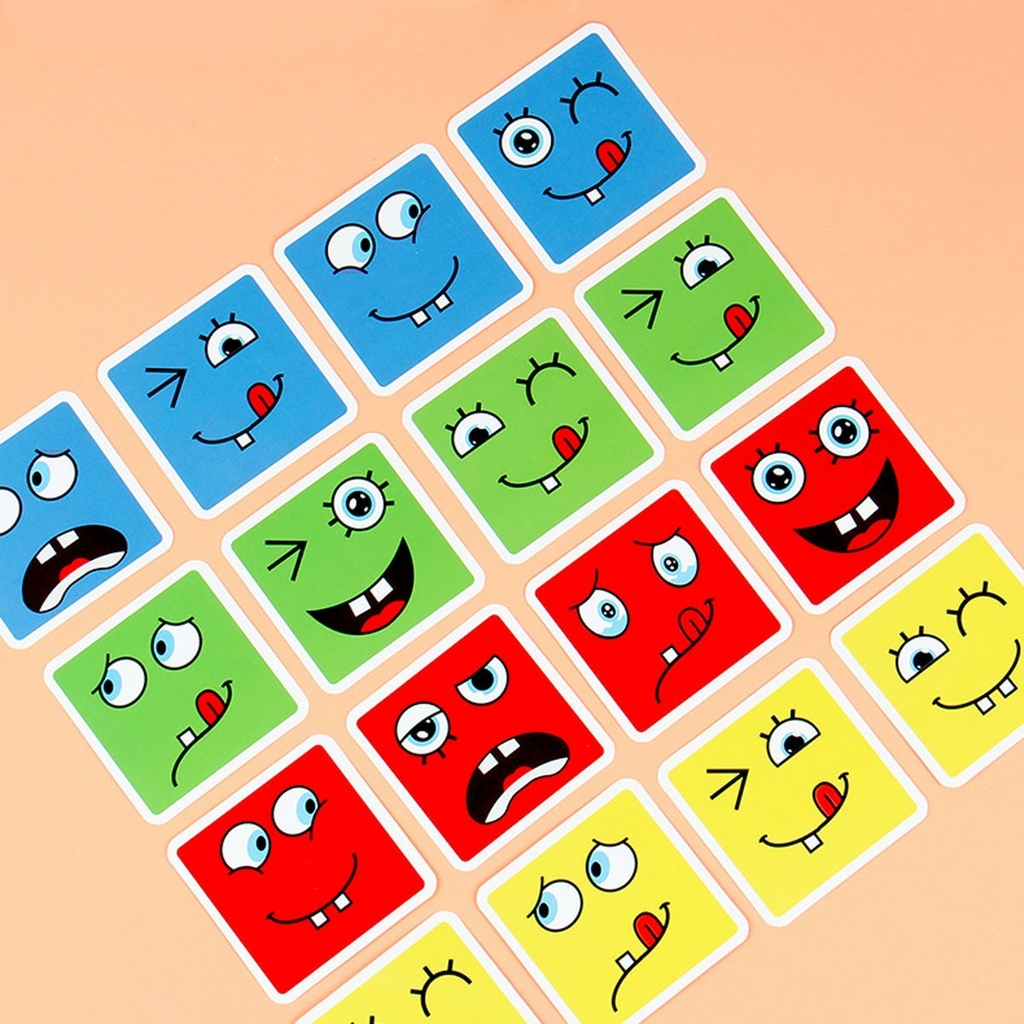 Jogo Expressões Faciais Cards e Cubos