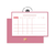 Planejador mensal - Rosa - Mod Paper 