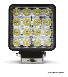 FAROL AUXILIAR 16 LED 48W QUADRADO PARA MAQUINAS AGRICOLAS na internet