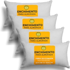 Kit 4 Enchimentos Para Almofadas 30x50